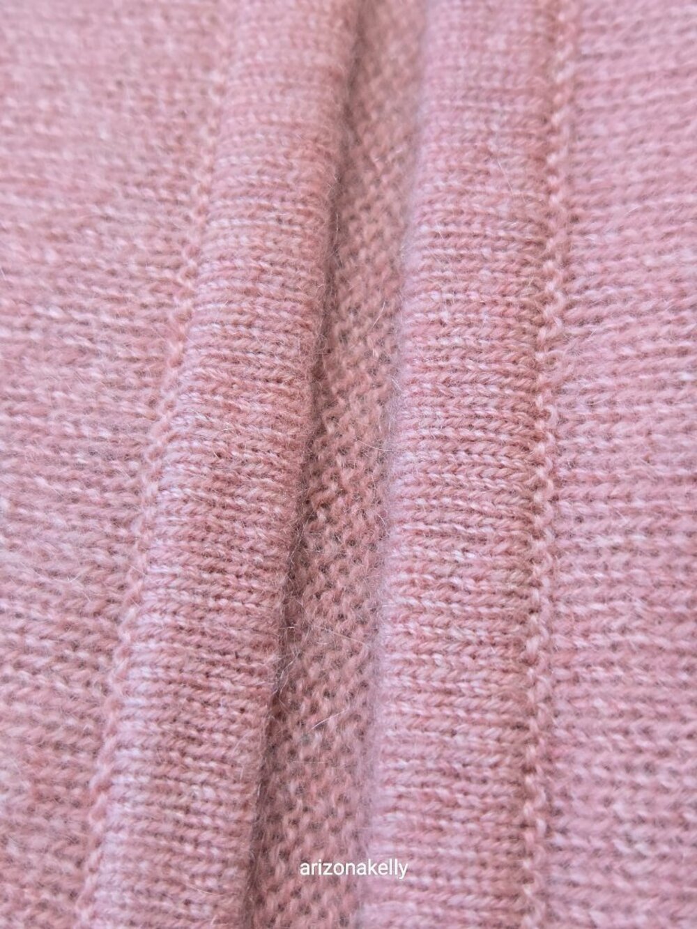 NWOT Cashmere Knit Scarf Pink - Picture 2 of 14